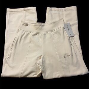 Athleta retroplush straight leg sweats M
